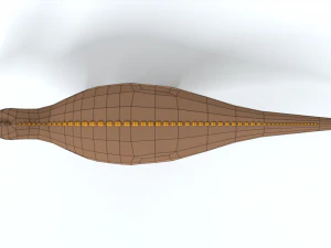 low poly cartoon edmontosaurus dinosaur 3D Model
