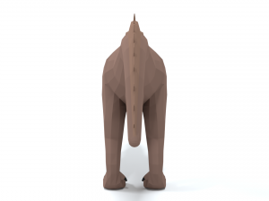 low poly cartoon acrocanthosaurus dinosaur Modelo 3D