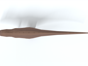 low poly cartoon acrocanthosaurus dinosaur Modelo 3D