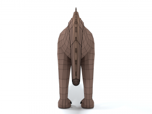 low poly cartoon acrocanthosaurus dinosaur Modelo 3D