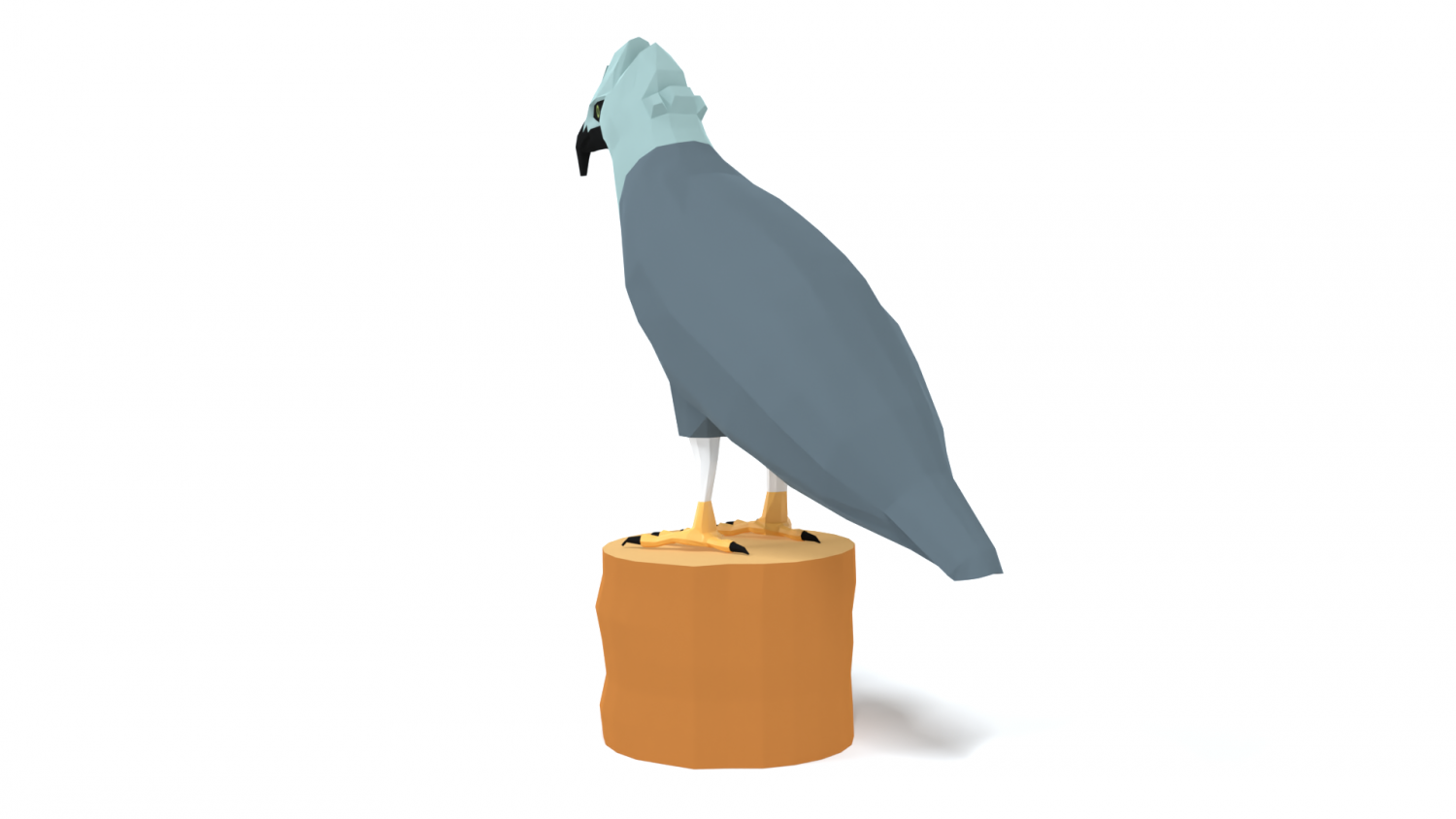 low poly cartoon harpy eagle 3D Models in Bird 3DExport