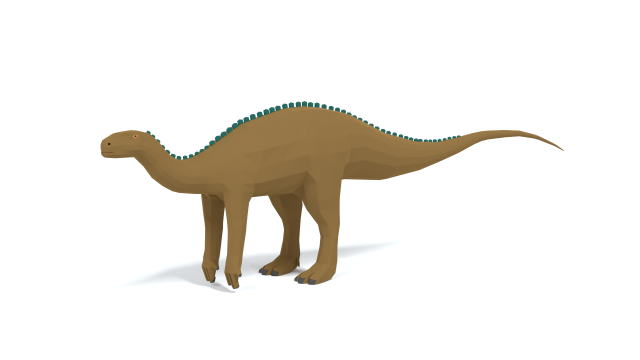 low poly cartoon tenontosaurus dinosaur Modelo 3D .c4d .max .obj .3ds .fbx .stl .blend 