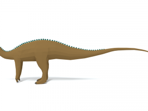 low poly cartoon tenontosaurus dinosaur Modelo 3D