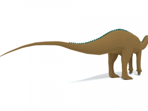 low poly cartoon tenontosaurus dinosaur Modelo 3D
