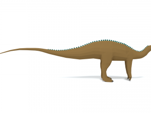low poly cartoon tenontosaurus dinosaur Modelo 3D