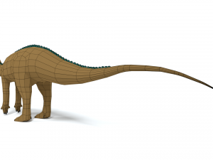 low poly cartoon tenontosaurus dinosaur Modelo 3D