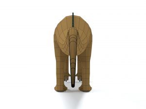 low poly cartoon tenontosaurus dinosaur Modelo 3D