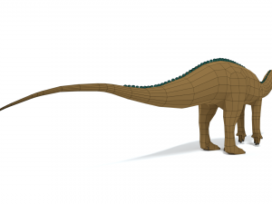 low poly cartoon tenontosaurus dinosaur Modelo 3D