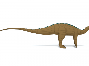 low poly cartoon tenontosaurus dinosaur Modelo 3D