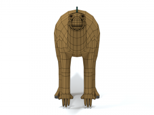 low poly cartoon tenontosaurus dinosaur Modelo 3D