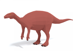 low poly cartoon camptosaurus dinosaur 3D मॉडल