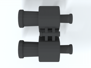 low poly cartoon binoculars Modello 3D