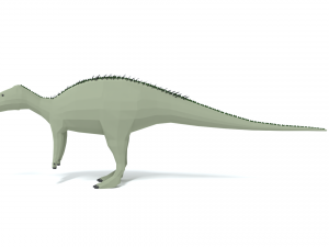 low poly cartoon zalmoxes dinosaur Modelo 3D