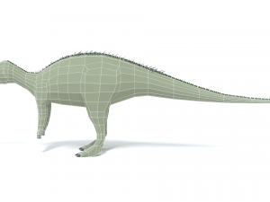 low poly cartoon zalmoxes dinosaur Modelo 3D