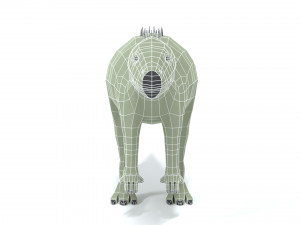 low poly cartoon zalmoxes dinosaur Modelo 3D