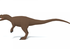 low poly cartoon allosaurus dinosaur Modelo 3D