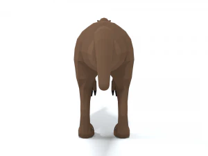 low poly cartoon allosaurus dinosaur 3D Model