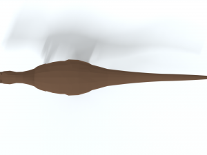 low poly cartoon allosaurus dinosaur Modelo 3D