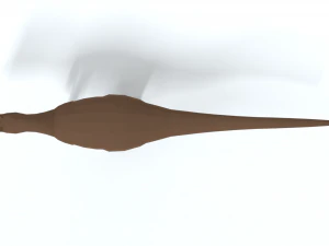 low poly cartoon allosaurus dinosaur 3D Model