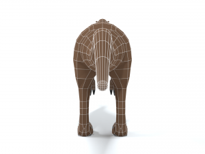 low poly cartoon allosaurus dinosaur Modelo 3D
