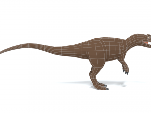 low poly cartoon allosaurus dinosaur Modelo 3D