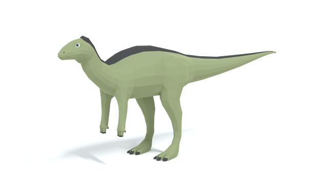 low poly cartoon dysalotosaurus dinosaur 3Dモデル .c4d .max .obj .3ds .fbx .stl .blend 