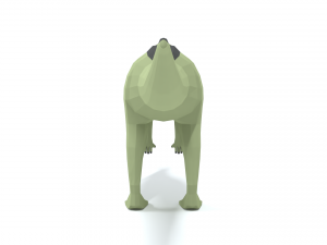 low poly cartoon dysalotosaurus dinosaur 3Dモデル