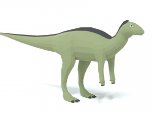 low poly cartoon dysalotosaurus dinosaur 3Dモデル