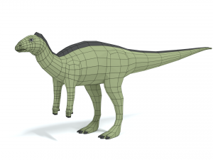 low poly cartoon dysalotosaurus dinosaur 3Dモデル