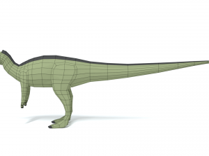 low poly cartoon dysalotosaurus dinosaur 3Dモデル