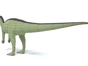 low poly cartoon dysalotosaurus dinosaur 3Dモデル