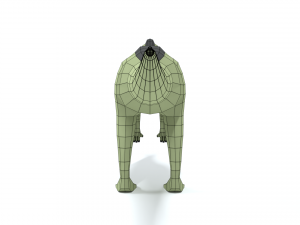 low poly cartoon dysalotosaurus dinosaur 3Dモデル