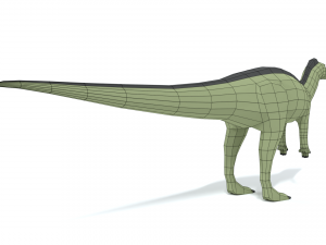 low poly cartoon dysalotosaurus dinosaur 3Dモデル