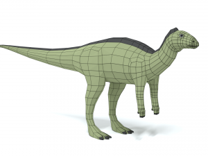 low poly cartoon dysalotosaurus dinosaur 3Dモデル