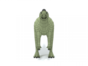 low poly cartoon dysalotosaurus dinosaur 3Dモデル