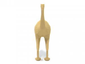 low poly cartoon gallimimus dinosaur Modelo 3D