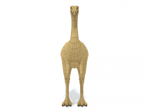 low poly cartoon gallimimus dinosaur Modelo 3D