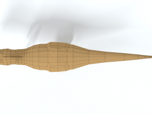low poly cartoon abelisaurus dinosaur 3D Model
