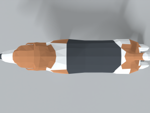 low poly cartoon beagle dog Model 3D