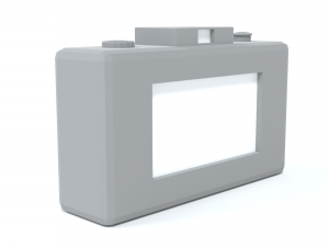 low poly cartoon photo camera 3D Model