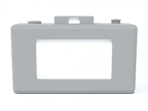 low poly cartoon photo camera 3D Model