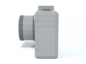 low poly cartoon photo camera 3D Model