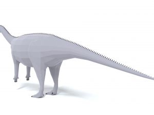low poly cartoon aardonyx dinosaur 3D Model
