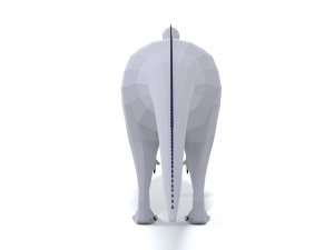low poly cartoon aardonyx dinosaur 3D Model