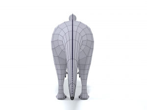 low poly cartoon aardonyx dinosaur 3D Model