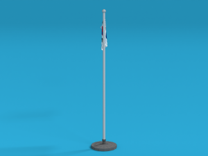 low poly seamless animated south korea flag 3D Модель