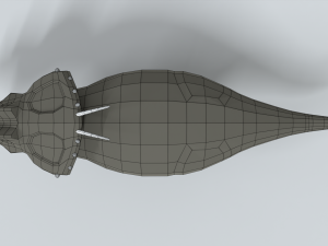 low poly cartoon achelousaurus dinosaur Model 3D