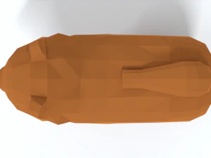 low poly cartoon chow chow dog 3D Model