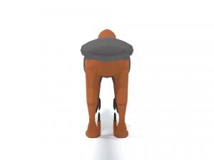 low poly cartoon achillobator dinosaur 3D 模型