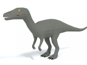 low poly cartoon baryonyx dinosaur 3D मॉडल